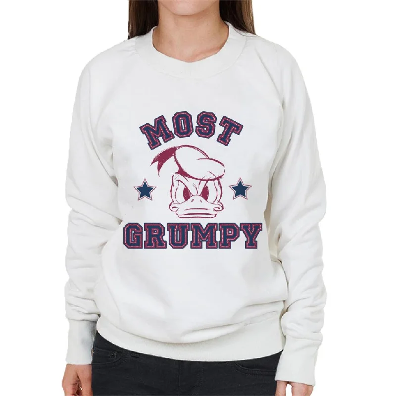 Disney Most Grumpy Donald Duck Women's Sweatshirt Casual Hoodie Style