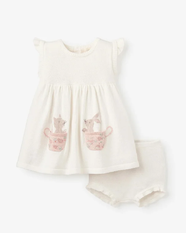Tea Party Knit Dress & Bloomers Pastel unclassified dresses