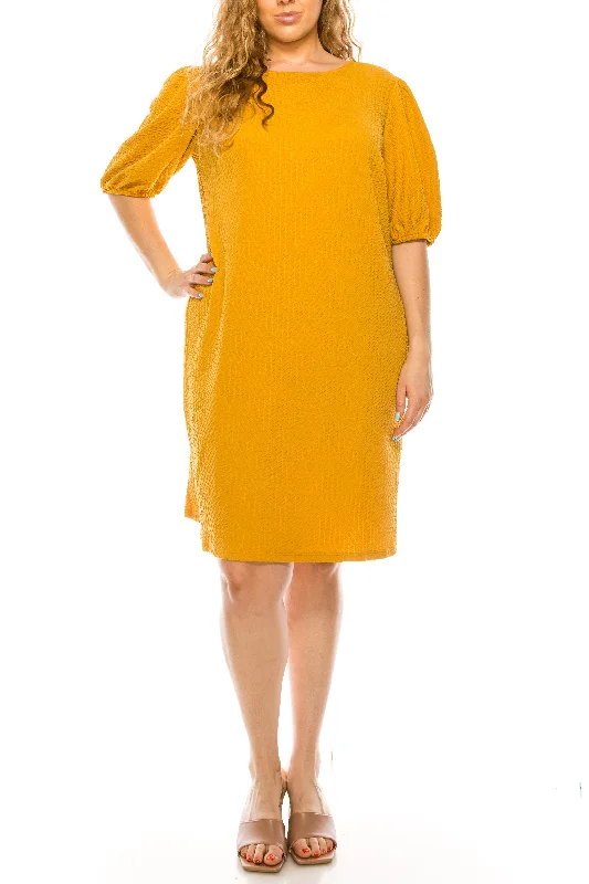 London Times - T5376WSC Jewel Puffed Sleeve Column Dress Sequin unclassified dresses