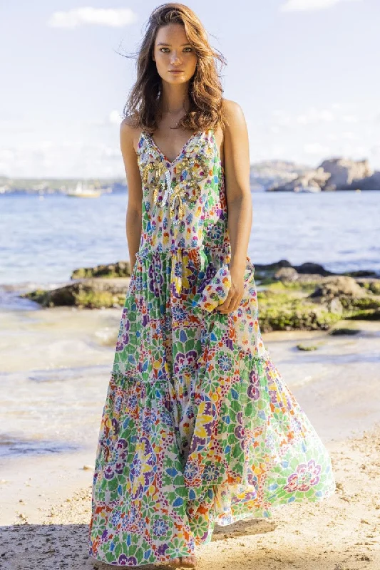 Miss June - Innika Maxi  Dress - Multicolour Beaded unclassified dresses