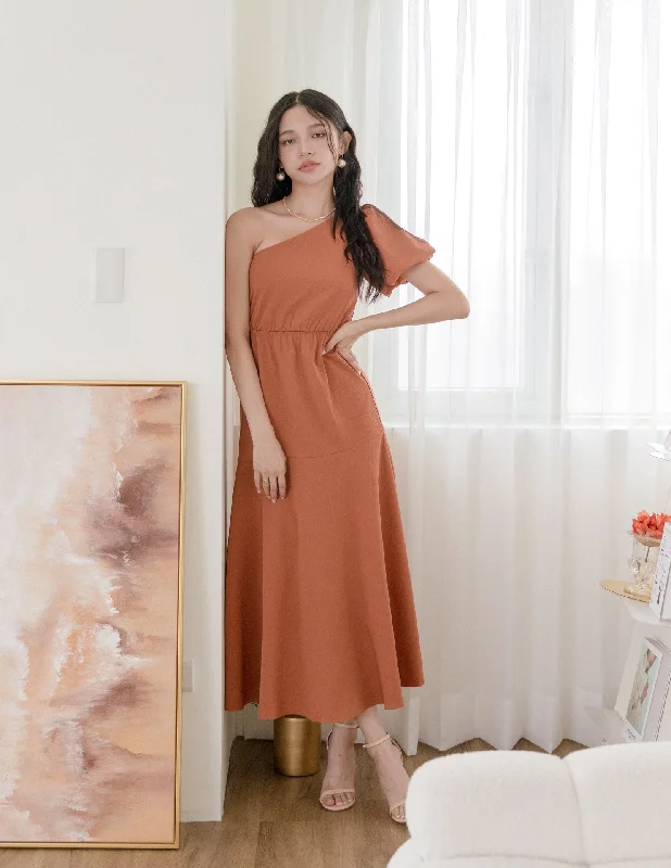 Becca Dress in Rust