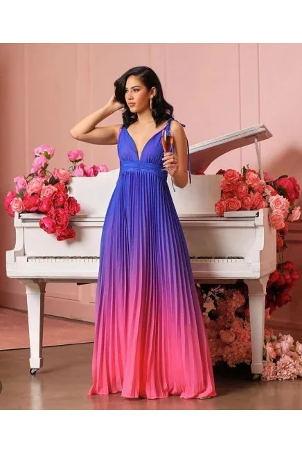 Chiffon Fabric Pleated Detailed Dress  REF : P00025702