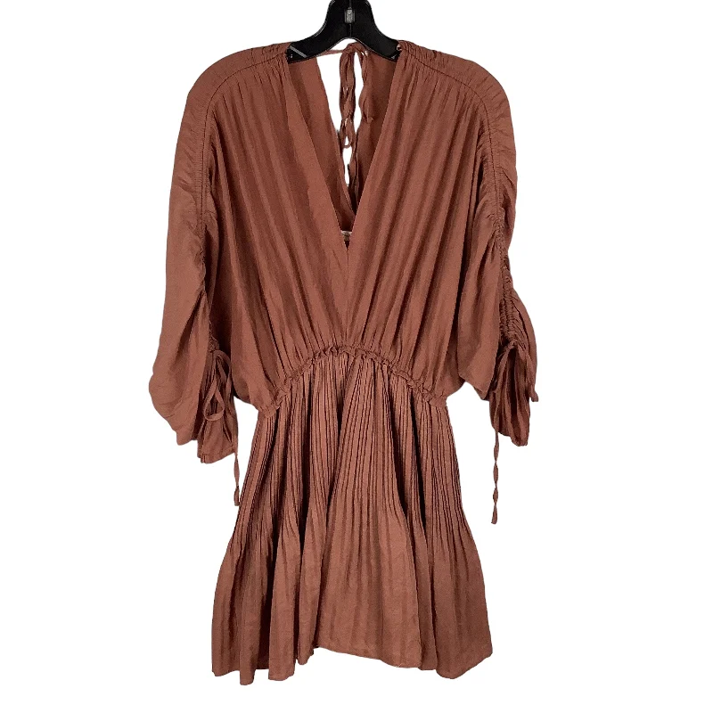 Dress Casual Midi By Mustard Seed In Brown, Size: L