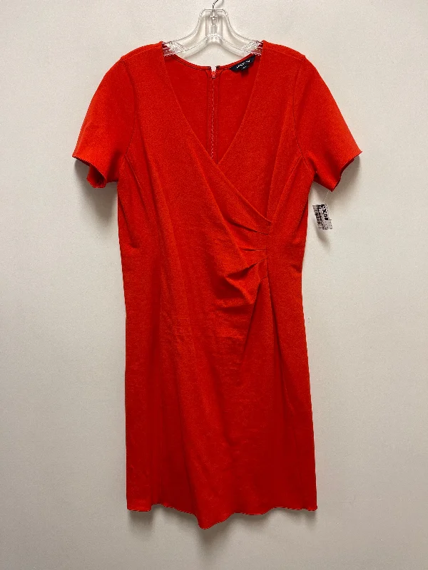 Dress Casual Short By Lands End In Orange, Size: L