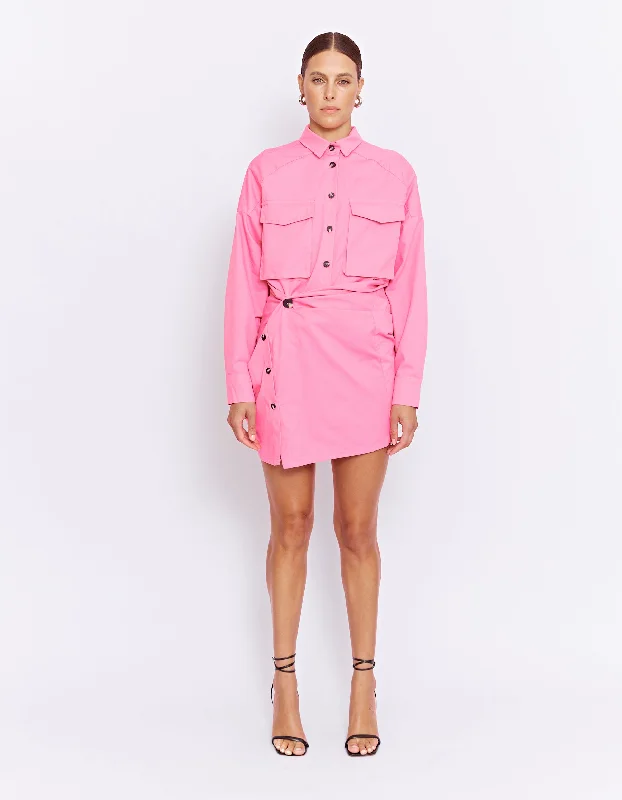 FORBES MINI DRESS | ULTRA PINK