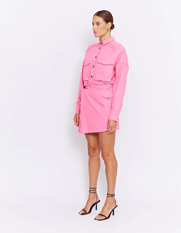 FORBES MINI DRESS | ULTRA PINK