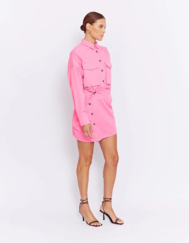 FORBES MINI DRESS | ULTRA PINK