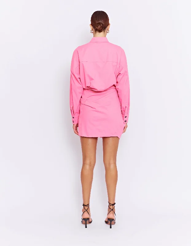 FORBES MINI DRESS | ULTRA PINK