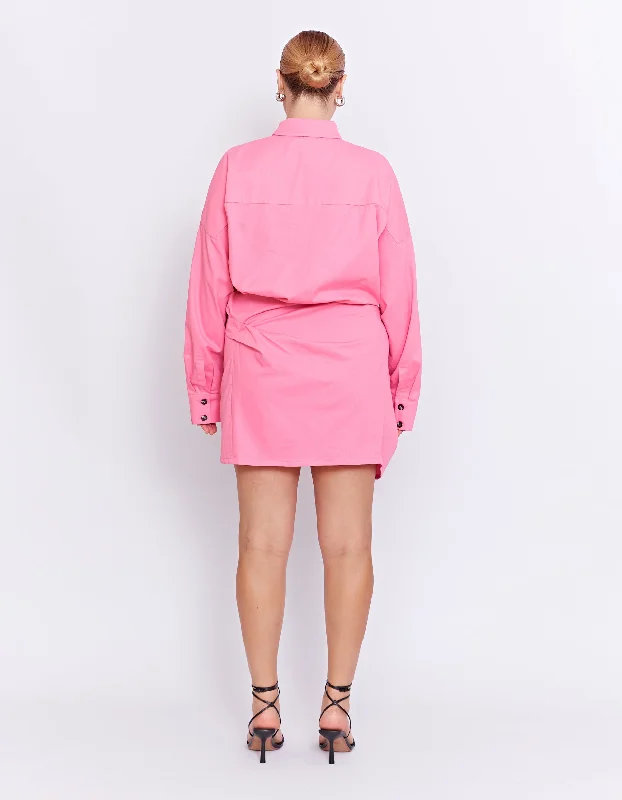 FORBES MINI DRESS | ULTRA PINK