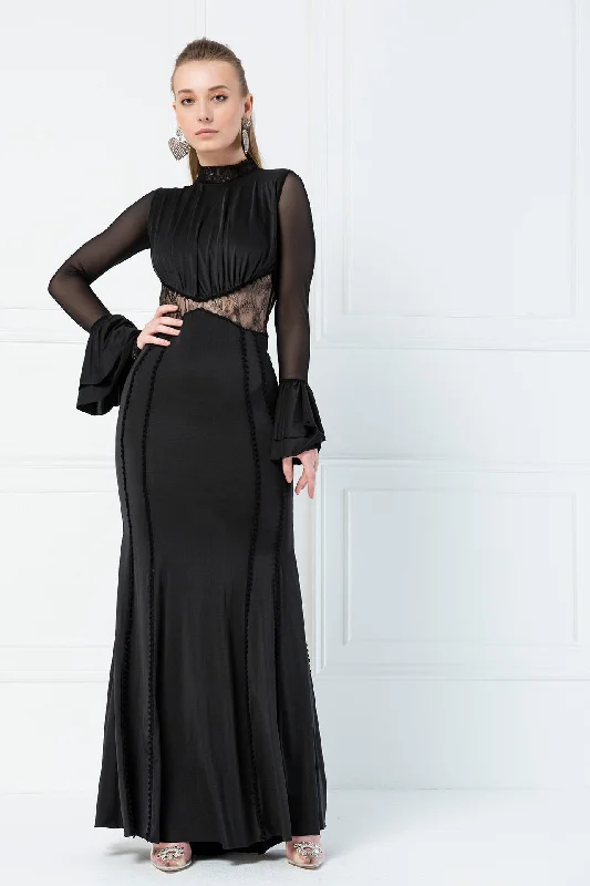 Maxi dress LONG SLEEVE LACE REF:55659