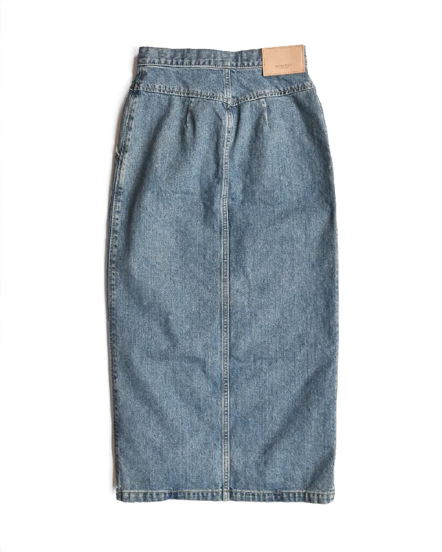 Moussy Long Denim Skirt