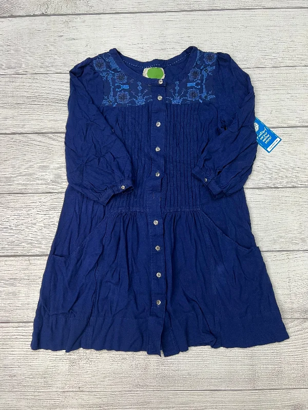 Navy Dress Casual Short Anthropologie, Size M