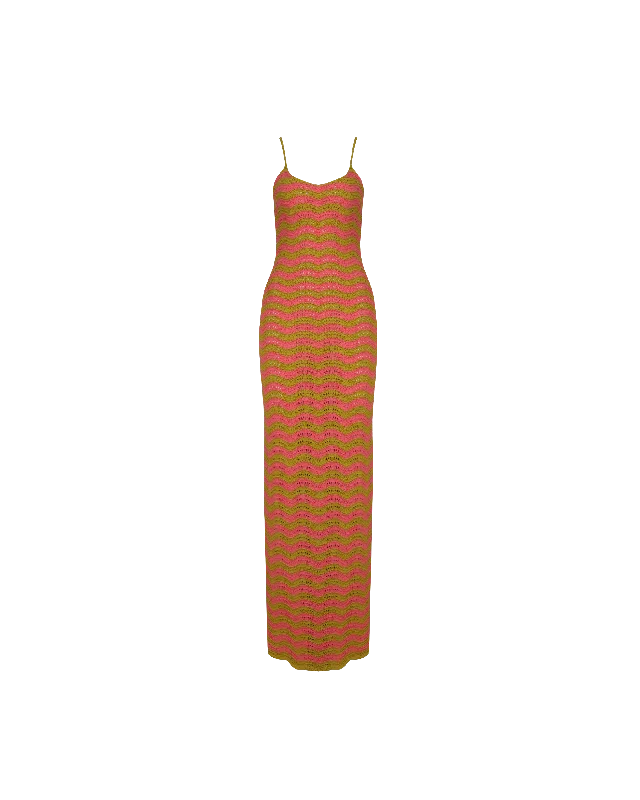 PARADISO MAXI DRESS GRAPEFRUIT GRASS