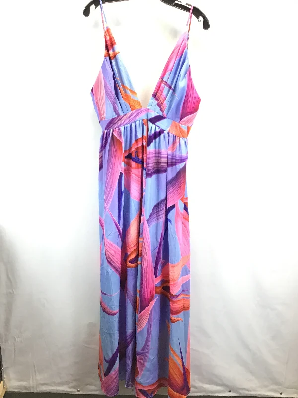 Pink & Purple Dress Casual Maxi Shein, Size Xl