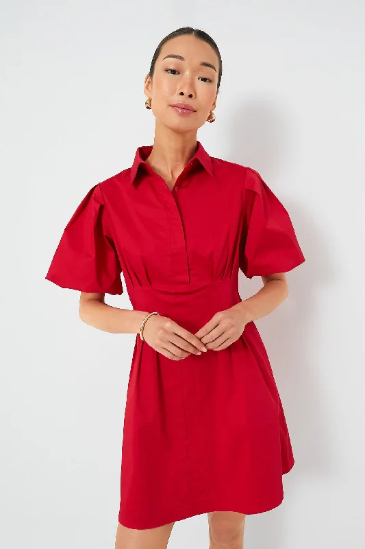 Red Mini Delaney Dress