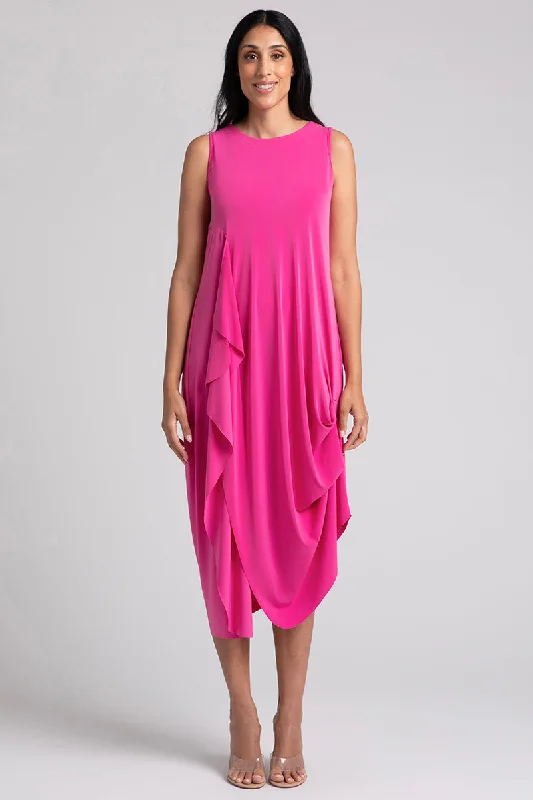 Sleeveless Drama Dress | Peony