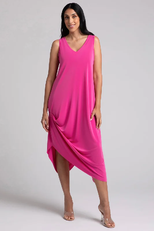 Sleeveless Drama Dress | Peony