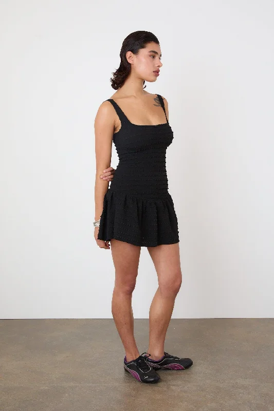 The Cindy Frill Dress, Black