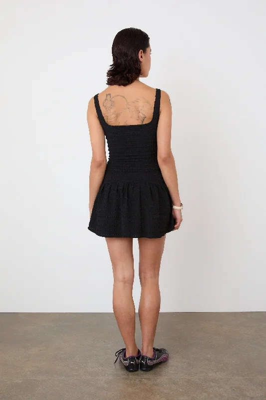 The Cindy Frill Dress, Black