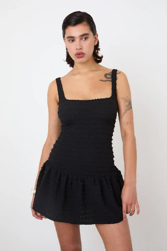 The Cindy Frill Dress, Black