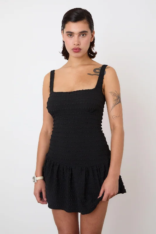 The Cindy Frill Dress, Black