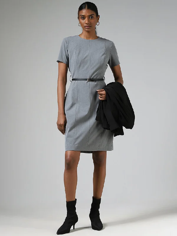 Wardrobe Grey Straight Dress