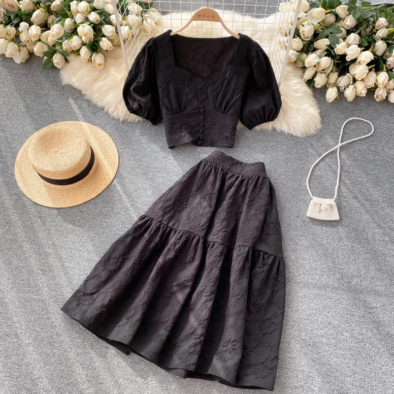 Cute two pieces A line dress fashion dress  473