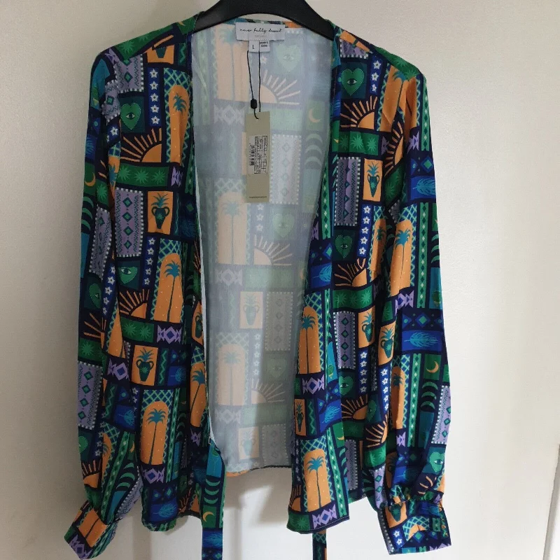 never fully dressed Aqua Street Art Tilly Blouse Size Large ****Ref V316